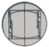 Table pliante ronde en plastique bon marché en gros pour les tables et les chaises de banquet de mariage pour les événements