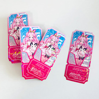 Cartes holographiques de finition en verre cassé avec impression de logo personnalisé à plusieurs designs Cartes de billets cadeaux imprimées à l'emporte-pièce double face