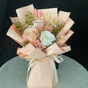 <span class=keywords><strong>Bouquet</strong></span> de roses éternelles pour cadeau d'amie, peut durer 3 à 5 ans, fleur séchée pour la fête des mères et la Saint-Valentin - Product Image 2