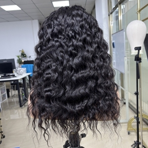 Bonne qualité <span class=keywords><strong>HD</strong></span> dentelle fermeture perruques 100% cheveux bruts vierges humains non transformés Transparent dentelle frontale birman bouclés perruque de cheveux humains - Product Image 3