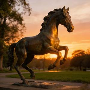 Estátua de Cavalo Saltando em <span class=keywords><strong>Bronze</strong></span> em Tamanho Real, Personalizada, Moderna, para Parque, Salão de Memória, Fundição em Grande Escala, para Formatura e Dia Nacional - Product Image 5