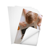 Papier autocollant en vinyle transparent transparent A4 pour imprimante à jet d'encre avec séchage rapide