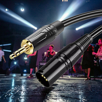 2025 Pro Audio XLR à 3.5mm câble adaptateur de blindage tressé gaine en PVC certifié ISO 9001 pour les microphones de scène téléphones PC