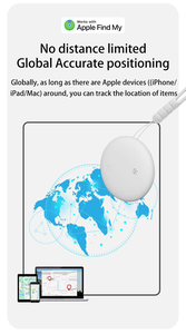 Biểu Tượng Tùy Chỉnh Mfi Tìm Thấy Thông Minh Của Tôi Tag Không Dây Chống Mất Thiết Bị Định Vị Theo Dõi Mini GPS Định Vị Key Finder Không Thấm Nước - Product Image 3