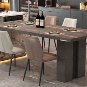 Isola <span class=keywords><strong>Cucina</strong></span> Minimalista con Illuminazione LED e Spazio di Archiviazione Nascosto per Cucine Open Space - Product Image 5