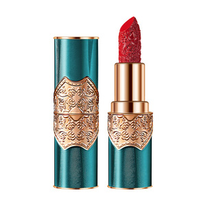 Nuovo Trend Rossetto Lucido Mocallure Rosso Opaco con Design <span class=keywords><strong>Vintage</strong></span> a Motivi Intagliati Lunga Durata Anti-sbavature 4 Colori - Product Image 6