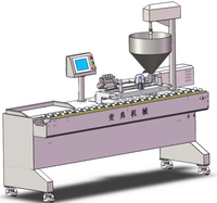 Équipement de cuisson industriel ADMF Fabrication de gâteaux commerciaux Formant la machine d'injection de crème de pâtisserie de remplissage de gâteaux automatique