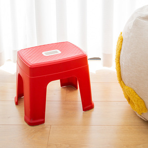 Tabouret en plastique 350x278x468mm, chaise de restaurant durable, design contemporain, apparence moderne, couleur rouge orange - Product Image 1
