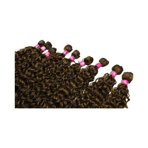 Extensions de cheveux synthétiques en <span class=keywords><strong>fibre</strong></span> haute température pour usage quotidien, sans colle, tissage de cheveux, perruque 100 % <span class=keywords><strong>fibre</strong></span> douce et lisse, personnalisable - Product Image 6
