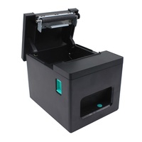 Printer Resi Thermal Langsung OEM 3-inci 80mm Pemotong Otomatis Antarmuka USB POS 203dpi Garansi 1 Tahun Stok SDK ESC/POS