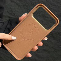 Étui magnétique de luxe pour iPhone 18 Pro Max, coque arrière rigide en PC mat pour iPhone 17 16 15 LM072