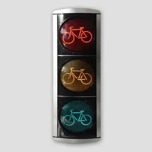 Aluminum Bicycle LED Optics 200mm Traffic Signals