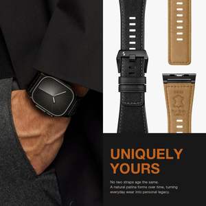 <span class=keywords><strong>Cinturino</strong></span> in <span class=keywords><strong>pelle</strong></span> Suitisbest compatibile con Apple Watch Ultra 3 49mm, <span class=keywords><strong>cinturino</strong></span> di ricambio in vera <span class=keywords><strong>pelle</strong></span> di alta qualità per orologi da uomo - Product Image 6