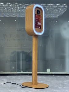 Cabina Fotografica Professionale Vintage con Effetto Legno per iPad Air/Pro, Macchina Photobooth DSLR per iPad 10.9/12.9/13 per Eventi e Feste - Product Image 5