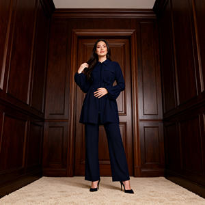 Abaya Elegante de Poliéster con Lentejuelas, Estilo Nuevo y de Lujo, para Mujeres Musulmanas, Vestido de Fiesta Personalizado, Venta al Por Mayor - Product Image 3