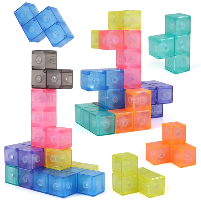 Cube Magique Cube Magnétique Jouet Puzzle Jouet Aimant Jouets Cube