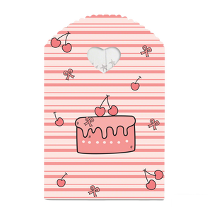 Sac en plastique décoratif HOYO 13 x 21 cm (5,1 x 8,3 po) avec motif floral en forme <span class=keywords><strong>de</strong></span> cœur et poignée, idéal pour les cadeaux <span class=keywords><strong>de</strong></span> fête - Product Image 2