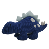 Jouet en peluche fait main Kawaii DIY en coton doux pour bébé, crocheté, animaux tricotés (Dragon, Dinosaure), tailles personnalisées, vente en gros