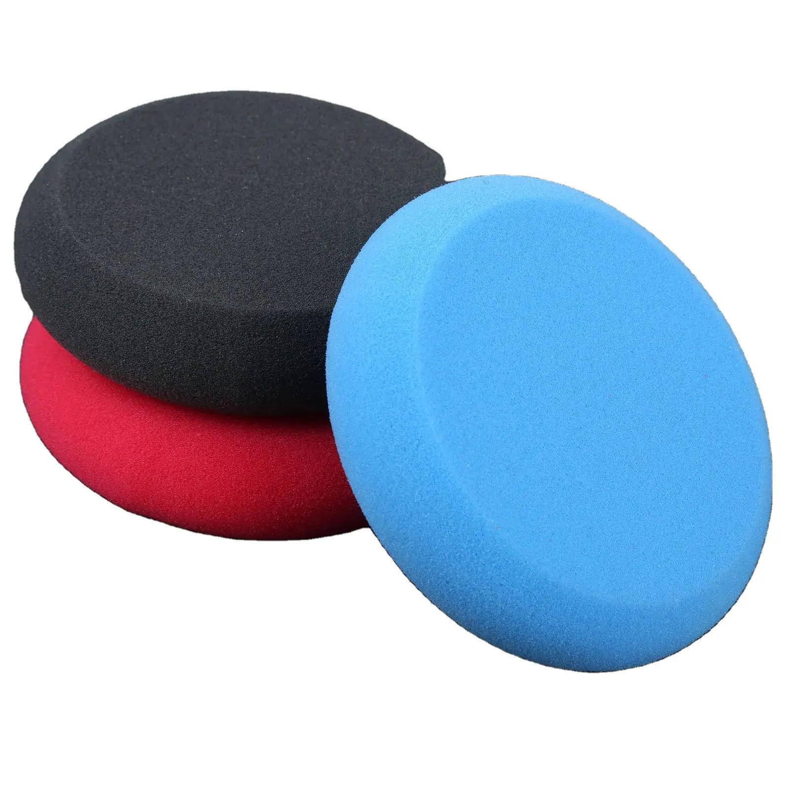 High Quality Custom Car Thicken Round Sponge Pad High Density Black Red UFO Wax Polishing Sponge