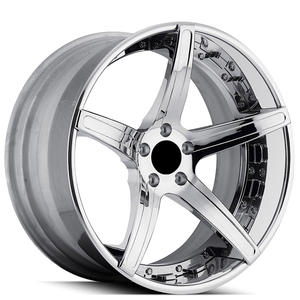 SY-02076 cromato argento forgiato T6061 cerchi auto in lega 19 20 21 22 23 24 pollici 5x112 5x108 5x114.3 5x120 ruote per Racing 1 pezzo - Product Image 1