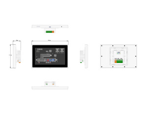 Sunfull BTL 7 pouces HMI PLC tout-en-un, prend en charge BACnet, surveillance à distance par MQTT, installation en boîtier de type 86 pour bâtiments intelligents - Product Image 5