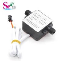 Sensor Aliran Plastik OF07ZAT 1/4'' Diesel Counter Flow Sensor Oval Gear Flow Meter untuk 0.3-5L/mnt untuk Pengukuran Cairan Air Deterjen Pencuci Piring