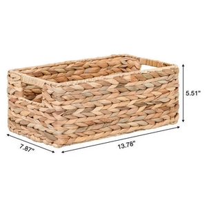 Panier Organisateur Multifonctionnel en Rotin Tressé de Jacinthe d'Eau et de Jonc de Mer, Couleur Personnalisable, Fournisseur Vietnamien, Meilleures Ventes - Product Image 6