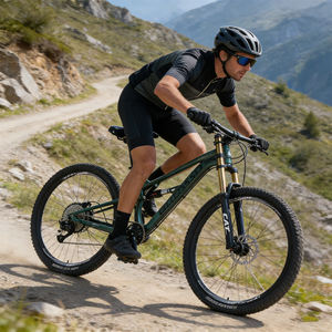 Vélo de montagne personnalisé en usine, cadre en aluminium de 29 pouces, 11 vitesses, frein à disque hydraulique, double suspension - Product Image 6