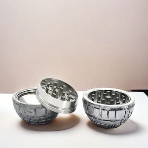 Broyeur à tabac en résine manuelle de forme ronde en gros, 55 mm, 3 couches, en alliage de zinc - Product Image 5