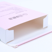 Dossiers en papier ondulé recyclé auto-adhésifs avec logo personnalisé, portables, réutilisables, pour produits de santé et cosmétiques, gaufrés, pour l'expédition