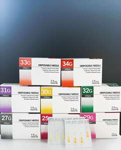 <span class=keywords><strong>Prix</strong></span> d'usine 100 pièces/boîte 18G 23G 25G 27G 29G 30G 31G 32G 34G Aiguilles ultra-fines pour les yeux, outils pour les paupières, aiguilles sans douleur - Product Image 1