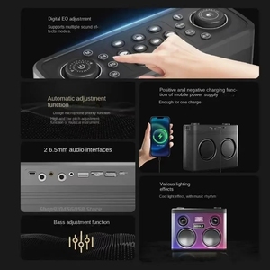 High Power Line <span class=keywords><strong>Array</strong></span> Home Karaoke 320W Box Llegadas Wireless Mini Blue tooth Speaker con luz Led Sodlk S1368 - Product Image 5