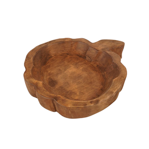 ชามไม้ฟักทองขายดี งานแกะสลักสไตล์เรสติก เหมาะสำหรับใส่เทียน ทำเทียน และตกแต่ง ชามไม้จากเวียดนาม - Product Image 1