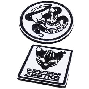 メタルギアソリッドフォックスハウンドエンブルパッチ刺繍キャンバスと樹脂ユニフォームステッカーバッジ暗闇で光る - Product Image 2