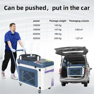 High Power 3000 Watts Laser Cleaning Machine For Metal Oil Paint Rust Removal Laser Cleaner