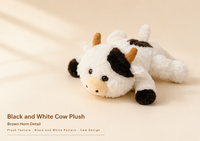 Peluche Mignonne Vache 16cm, Jouet en Peluche Doux Fraise avec Rembourrage en Coton PP