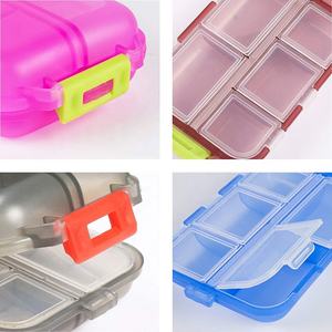 Portable Small Weekly Travel Pill Organizer portapillole in plastica Dispenser portapillole <span class=keywords><strong>per</strong></span> borsa vitamina Fish Oil Container Medicine - Product Image 4