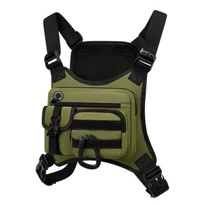 Chaleco Táctico con Bolsillos, Correa Ajustable, Malla Trasera, Múltiples Bolsillos, Bolsa de Almacenamiento para Ciclismo al Aire Libre - Product Image 1