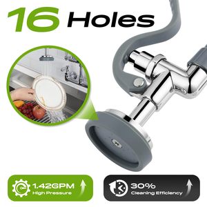 <span class=keywords><strong>Grifo</strong></span> de Fregadero Comercial de 25 Pulgadas con Rociador, <span class=keywords><strong>Grifo</strong></span> de Fregadero para Hotel y Restaurante con Cabezal de Rociado Extraíble, <span class=keywords><strong>Grifo</strong></span> de Latón de Alta Calidad - Product Image 4