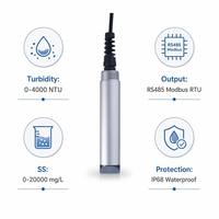 Sensor Digital en Línea de Turbidez y Sólidos Suspendidos JECA-Turb/JECA-SS RS485 Modbus, Analizador MLSS para Monitoreo de Aguas Residuales, 4000 NTU