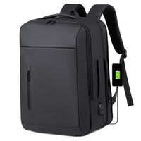 Nueva Mochila de Viaje Ligera, Premium, Expandible, Impermeable, de Gran Capacidad, con Logotipo Personalizado, Carga USB, para Negocios