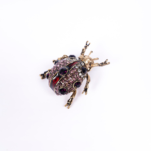 Broches fantaisie en strass pour colliers, bijoux en vrac, cadeaux, broches colorées pour femmes, broches de créateur, broches scarabée et <span class=keywords><strong>coccinelle</strong></span> - Product Image 3