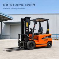 Chariot élévateur électrique de 1,5 tonne pour les centres de distribution d'entrepôt et les opérations quotidiennes de manutention de palettes et de transport de matériaux