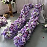 IFG Wholesale - Chemin de table en soie artificielle moderne de 3 mètres, couleur violette, pour mariage et décoration de la maison