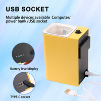 Nouveau UV poisson appât calmar gabarit remplissage lumière accumulateur Led Violet lumineux appât tasse Usb charge gabarit leurre lampes de poche