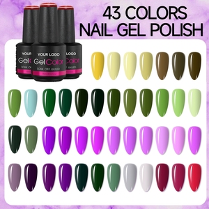 Fournisseur en gros de produits pour ongles, manucure, gel brillant scintillant pour nail art, 15 ml, 43 couleurs, vernis à ongles en gel UV LED longue durée - Product Image 1
