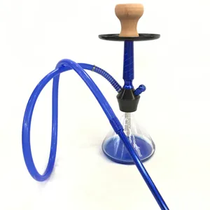 SY New Style Hookah Shisha Set With Silicone Hookah Hose Aluminum alloy Shisha Glass Hookah Narguile Tripod Shisha Set