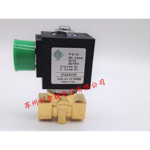 Válvula Solenoide Ode 21A2KV25 Pg 1/4 Dn 2.6mm de Acción Directa para Uso Industrial - Product Image 1