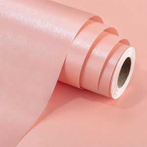Yarcony Shimmer Baby Pink Wrapping <b>Paper</b> 17 Inches X 33 Feet Solid Color Pearly Lustre Gift Wrap Birthday - Product Image 1
