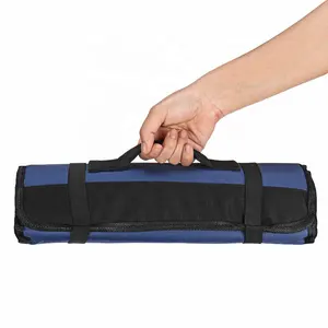 Карманы, черная/синяя/зеленая сумка для шеф-повара, рулонная сумка, сумка для переноски, кухонная портативная прочная сумка для хранения